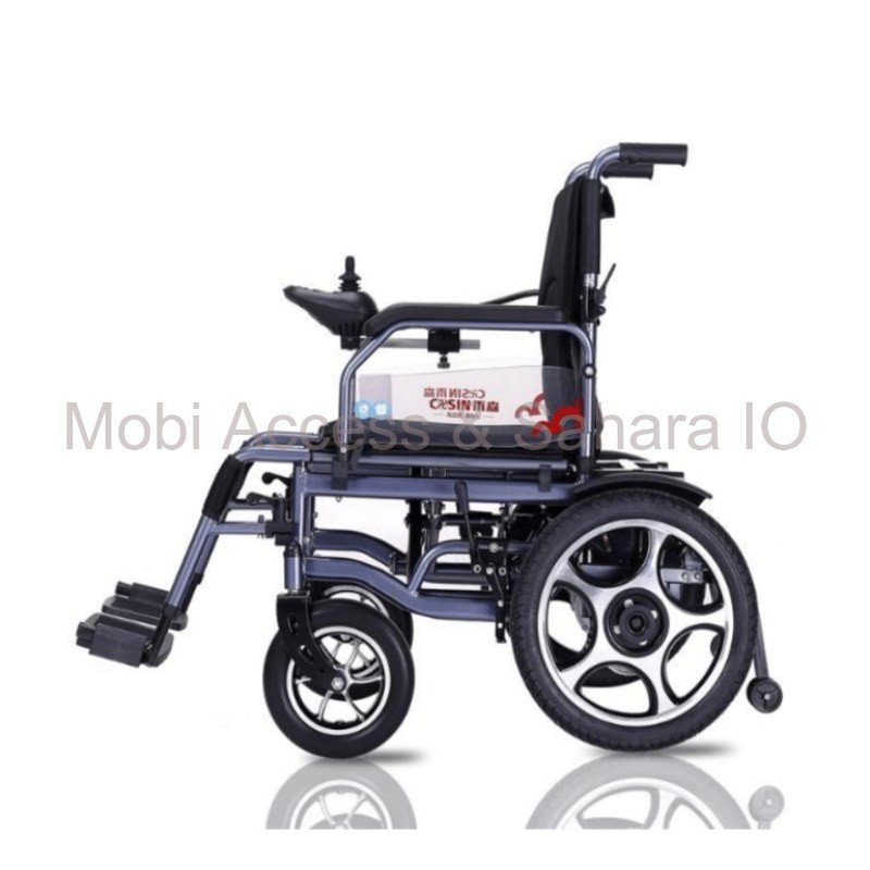 Heavy Duty Foldable Wheelchair With EM And Brake Suspension System By Mobi Access - Image 3