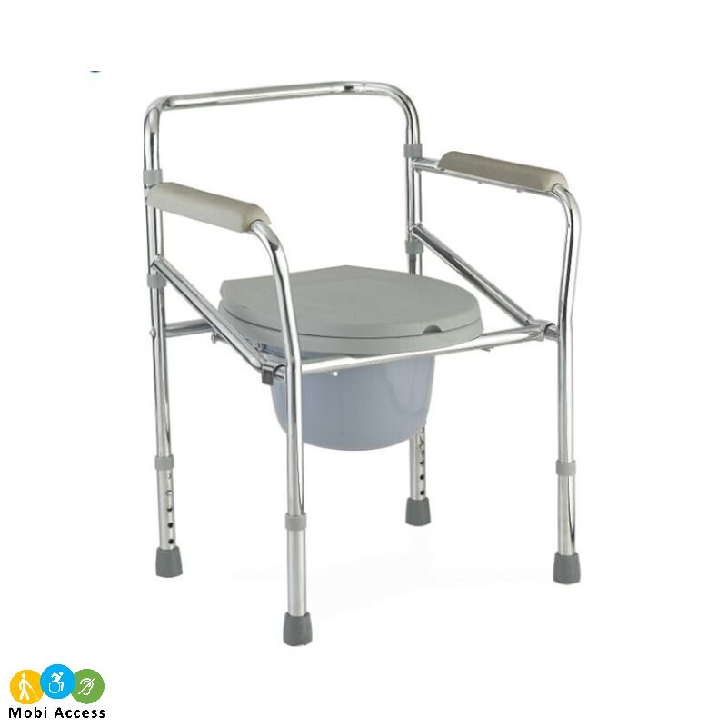 Aluminium Adjustable Foldable Commode By Mobi Access